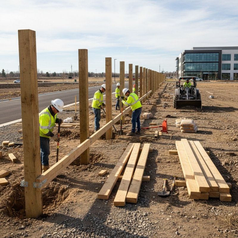 Boundary Fence Installation detail