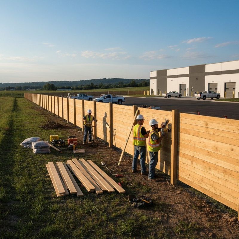 Boundary Fence Installation detail