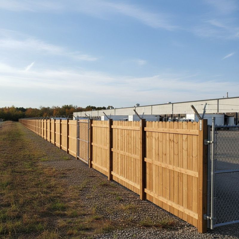 Commercial Fence Construction detail
