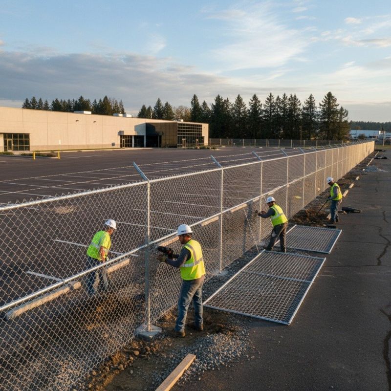 Metal Fence Installation detail
